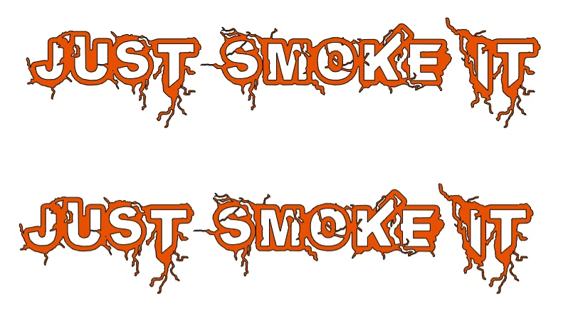Infected Just Smoke It   DIE-CUT   Decal  Sticker ( 2 PCS ) Offroad RC Truck NEW - Image 1 of 1