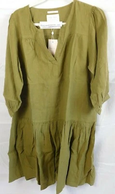 Part Two Damen Kleid Chanias 100% Leinen khaki Gr.38 - Bild 1 von 3