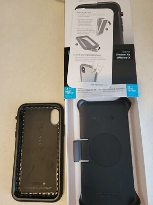 Funda delgada ultra protectora Speck Presidio + parachoques extraíble - iPhone XS y X Foto 1 de 4