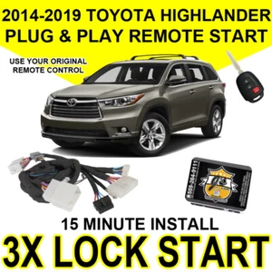 Js Alarms 3x Lock Remote Start For 2014-2019 Toyota Highlander Plug & Play TO8 - Bild 1 von 2