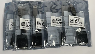 Dell Display Video Adapters Port DP to DVI DP/N OKKMYD Set Of 5 - Image 1 of 4