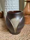 STEULER Keramik kleine Becher Vase 835-10 braun beige midcentury modernist WGP