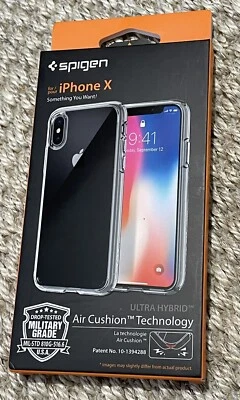Spigen Ultra Hybrid Case for iPhone X Clear - Image 1 of 3