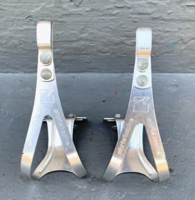 Vintage CHRISTOPHE Competition Z Model Alloy Toe Clips Cage Retro SMALL - Image 1 of 4