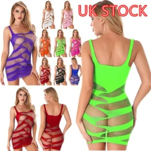 FEESHOW Women Hollow Out Bodycon Mini Dress See-through Short Dress Party AU - Picture 1 of 91