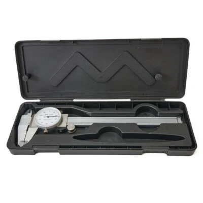 150mm/6inch Dial Vernier Caliper Measurement Gauge Micrometer Tool With Watch - Image 1 of 4