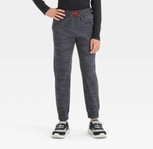 All In Motion Boys' Premium Fleece Ponte Pants Black Heather XS (4/5) - Picture 1 of 3