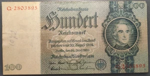 GERMANY ALEMANIA 100 REICHSMARK 1935 P183a MBC-/MBC - Picture 1 of 2