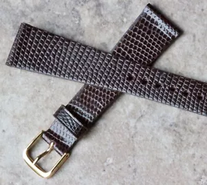Flach konisch Original Eidechse 20 mm Vintage Uhrenarmband Made in USA 1960er/70er Neu aus altem Lagerbestand - Bild 1 von 3
