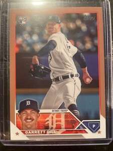 2023 Topps Update Series GARRETT HILL RC Gold Parallel /2023 Tigers #US29