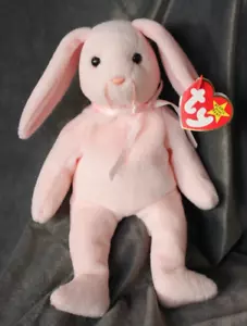 Ty Beanie Baby: Hoppity Pink Bunny Rabbit 1996 - ¡Nuevo con etiquetas! - Imagen 1 de 3