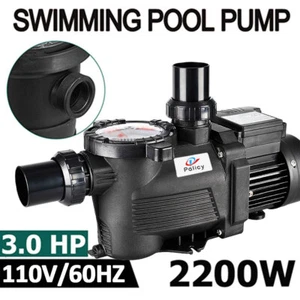 3.0 HP Swimming Pool Pump Motor w/Strainer Generic for In/Above Ground - Picture 1 of 13