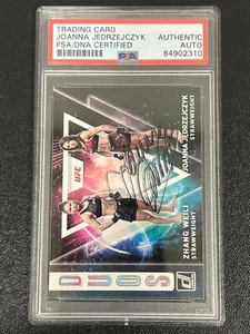 2022 Panini Donruss #2 Joanna Jedrzejczyk Signed Card PSA Slabbed UFC - Picture 1 of 2