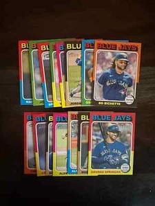 2024 Topps Heritage MINI Toronto Blue Jays Base Team Set of (15) Bichette Varsho - Picture 1 of 1