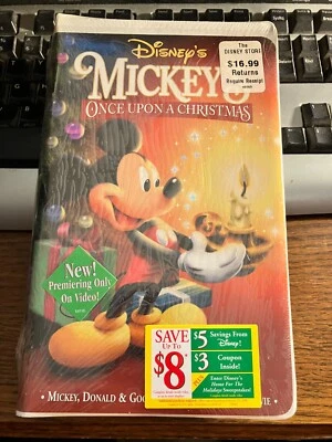 Walt Disney's Mickey's Once Upon A Christmas VHS Sealed Rare - Image 1 of 2
