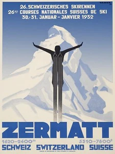 Decor POSTER.Home room Art.Interior Design.Zermatt ski resort.Switzerland.6961 - Picture 1 of 1