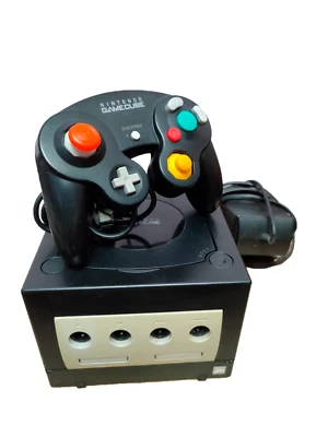 Console Nintendo Gamecube Black PAL EUR with controller - Imagen 1 de 2