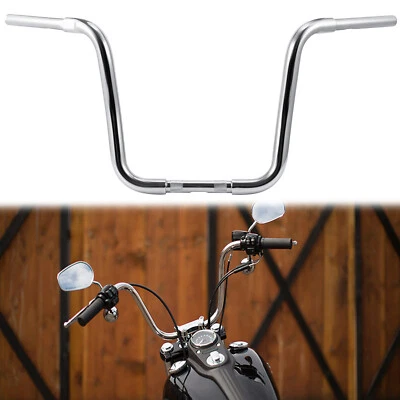 14" Rise Ape Hanger Handlebar Fat 1-1/4" For Harley Sportster Softail Road King - Image 1 of 4