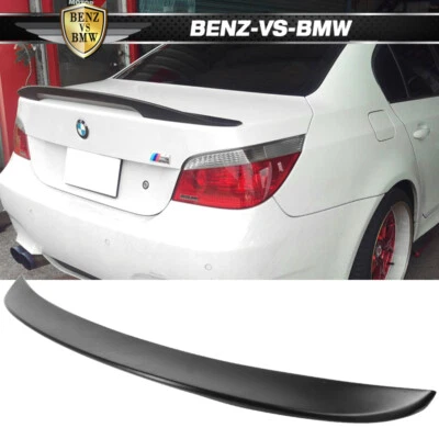 USA Stock Fits 04-10 E60 5-Series Sedan High Kick Performance Trunk Spoiler Wing - Image 1 of 4