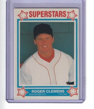 1989 Superstars Card Set #7 Roger Clemens