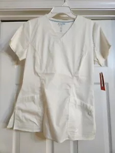 Allure White Cross Womens Scrub Shirt White Size XS. Style-751 NWT!! - Picture 1 of 6