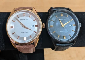 Lot of Two Enzo Attini Swiss Fine Watches Watch - Picture 1 of 8