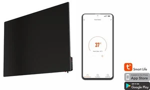 Calentador de infrarrojo lejano - vidrio negro ""Rango lavanda"" control WiFi inteligente - Imagen 1 de 11