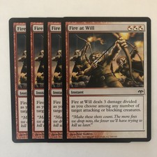 Fire at Will X4 4X - MTG Eventide - Instant - Common - Lightly Played
