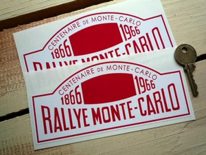 Pegatinas de rally Rally Monte Carlo de 6 pulgadas estilo centenario - Imagen 1 de 1