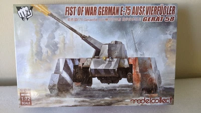 ModelCollect 1/72 Segunda Guerra Mundial Alemán E-75 Ausf.Vierfubler Gerat 58 Tanque Puño de Guerra Nuevo Foto 1 de 4