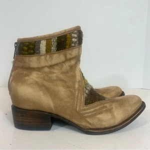 Free Bird Vintage Aztec Ankle Boot Light Brown Size 9 - Picture 1 of 11