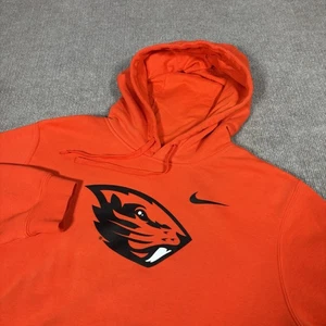 Nike Oregon State Beavers Hoodie Sweatshirt Herren L Orange Club Fleece Logo - Bild 1 von 8