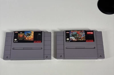 Desert Strike & Street Fighter 2 Super Nintendo USA AMERICAN NTSC Version Games - Image 1 of 4