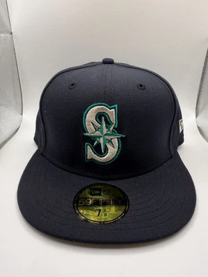 New Era 59FIFTY Seattle Mariners Classic Navy Blue MLB Fitted Size 7 1/8 - Image 1 of 4