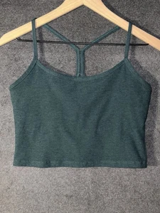 Beyond Yoga - Spacedye Slim Racerback Cropped Tank - Deep Sea Heather Large - Picture 1 of 5