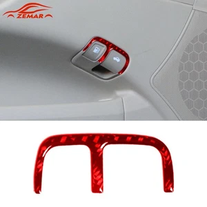 Red Carbon Fiber Driver Side Door Button Cover Trim For Hyundai Azera 2006-2011 - Imagen 1 de 14