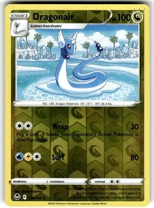 DRAGONAIR 130/195 SILVER TEMPEST POKEMON (REVERSE HOLO, NM) - Picture 1 of 2
