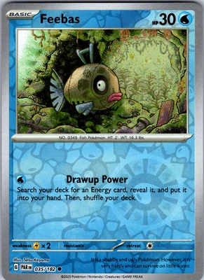 Feebas Reverse Holo 035/182 SV04: Paradox Rift Common - NM - Image 1 of 2