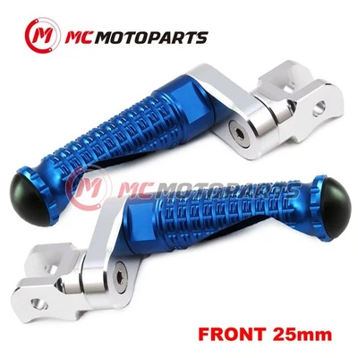 For Honda VTR1000 SP1/2 RC51 00-07 06 05 MPRO 25mm Extended BLUE Front Foot Pegs — 第 1/4 张图片