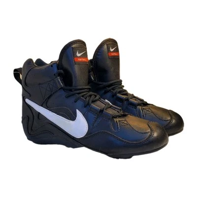 Nike Zapatos Hightop Negro Hombres Fútbol Deportes Botines EE. UU. Talla 7.5 Con Botines Nuevos Foto 1 de 4