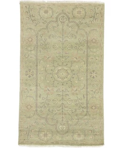 Small Transitional Muted Color Floral Oriental Rug Entryway Decor Carpet 3X5 ft - Picture 1 of 13