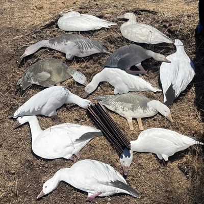 OUTLAW DECOY SNOW GOOSE  Silo SILHOUETTE x12 MADE IN USA 🇺🇸 LOT 3 - Image 1 of 4