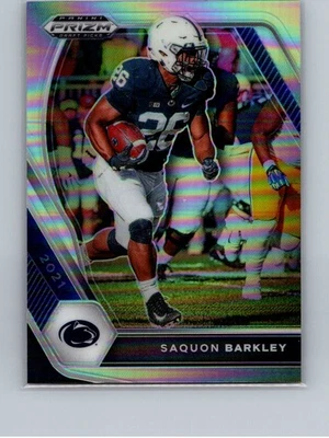 2021 Panini Prizm Draft Picks Collegiate #88 Saquon Barkley Silver - Image 1 of 2