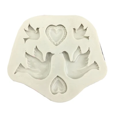 Silicone Chocolate Moulds Cake Molds Jelly Candy Moulds Peace for Dove & Hear Sh - Image 1 of 4