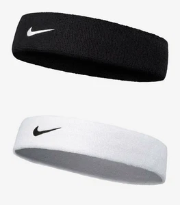 Nike Swoosh Banda Deportiva Diadema Correr OSFM Blanco Negro Diadema AC2285-010 - Imagen 1 de 11