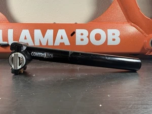 Vtg 90s CONTROL TECH Seatpost Black Alloy 8inch 27.2 USA MTB Road Cannondale #16 - Picture 1 of 11