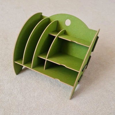 Werkhaus Schreibtischorganizer Grün mit 8 Fächern Briefkorb Ablagebox - Bild 1 von 4