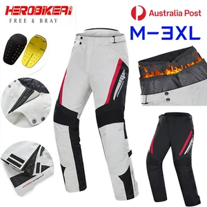 HEROBIKER Motorcycle Pants Windproof Breathable Protective Gear Riding Trousers - Picture 1 of 21