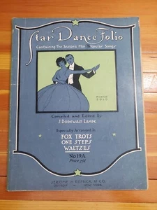 Star Dance Folio #19A 1918 Compiled J. Bodewalt Lampe Fox trot One step waltz - Picture 1 of 9