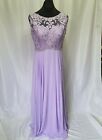 Bridesmaid Dress Lilac, Floral Lace Top, Zip Corset Back, Sleeveless Brand New
